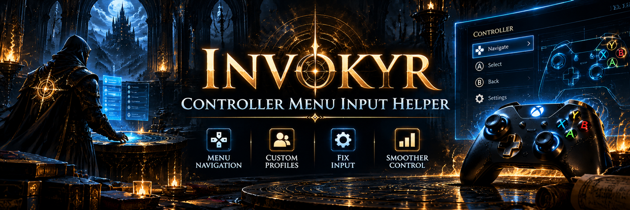 Invokyr Controller Menu Input Helper Banner