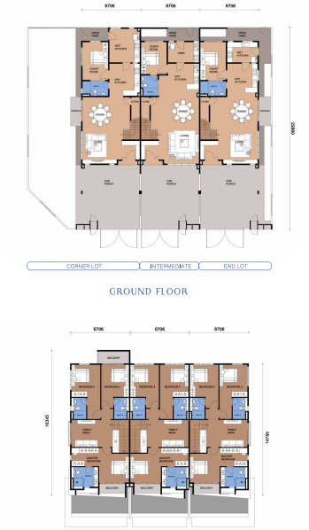 Altora Type B floor plan in Setia Alam, Selangor