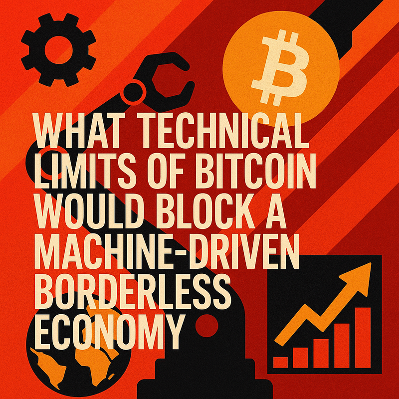 What technical limits of Bitcoin would block a machine-driven borderless economy