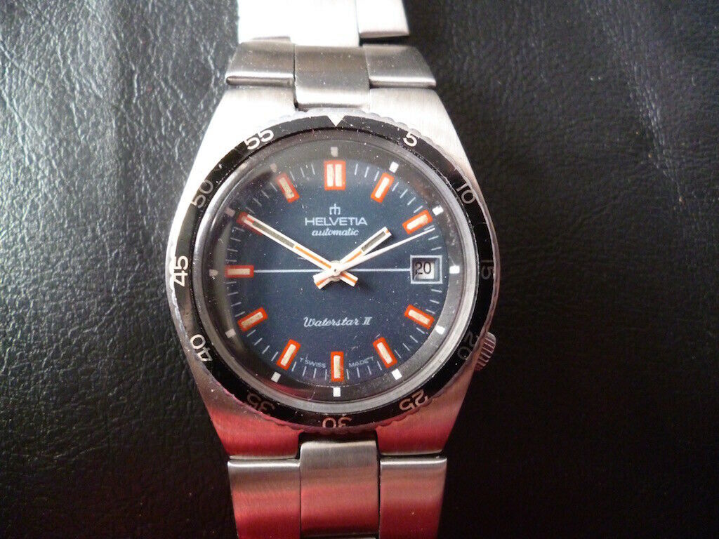 FS: Helvetia Waterstar II Diver automatic on original steel band *PIC*