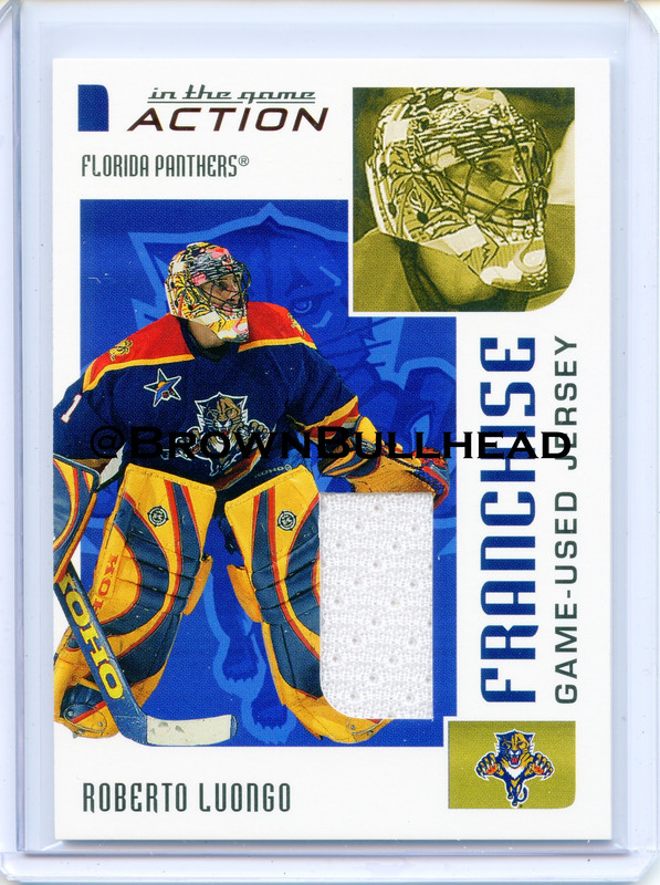 2003-04 ITG Action Jerseys #M-253 [Roberto Luongo] [Florida Panthers] [Franchise] [~100] [swatch=whi