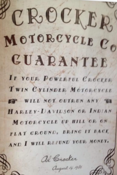 crocker gaurantee sign fake