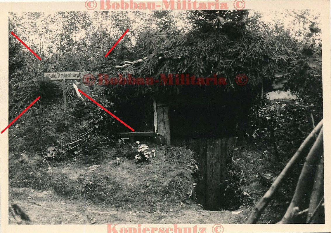 Russland Kuschinowo Erdbunker VILLA NEIDENBURG 5.Jäger Division 2.San.Kp.5