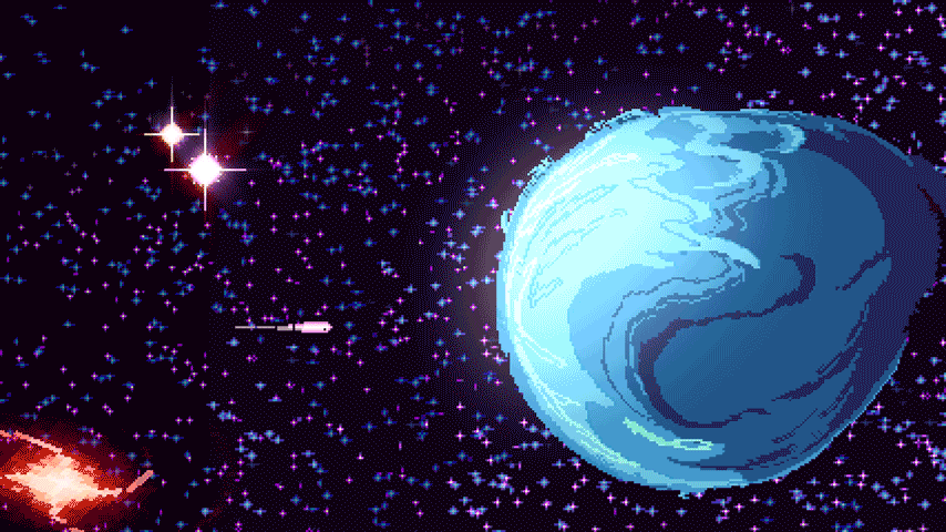 pixel space background