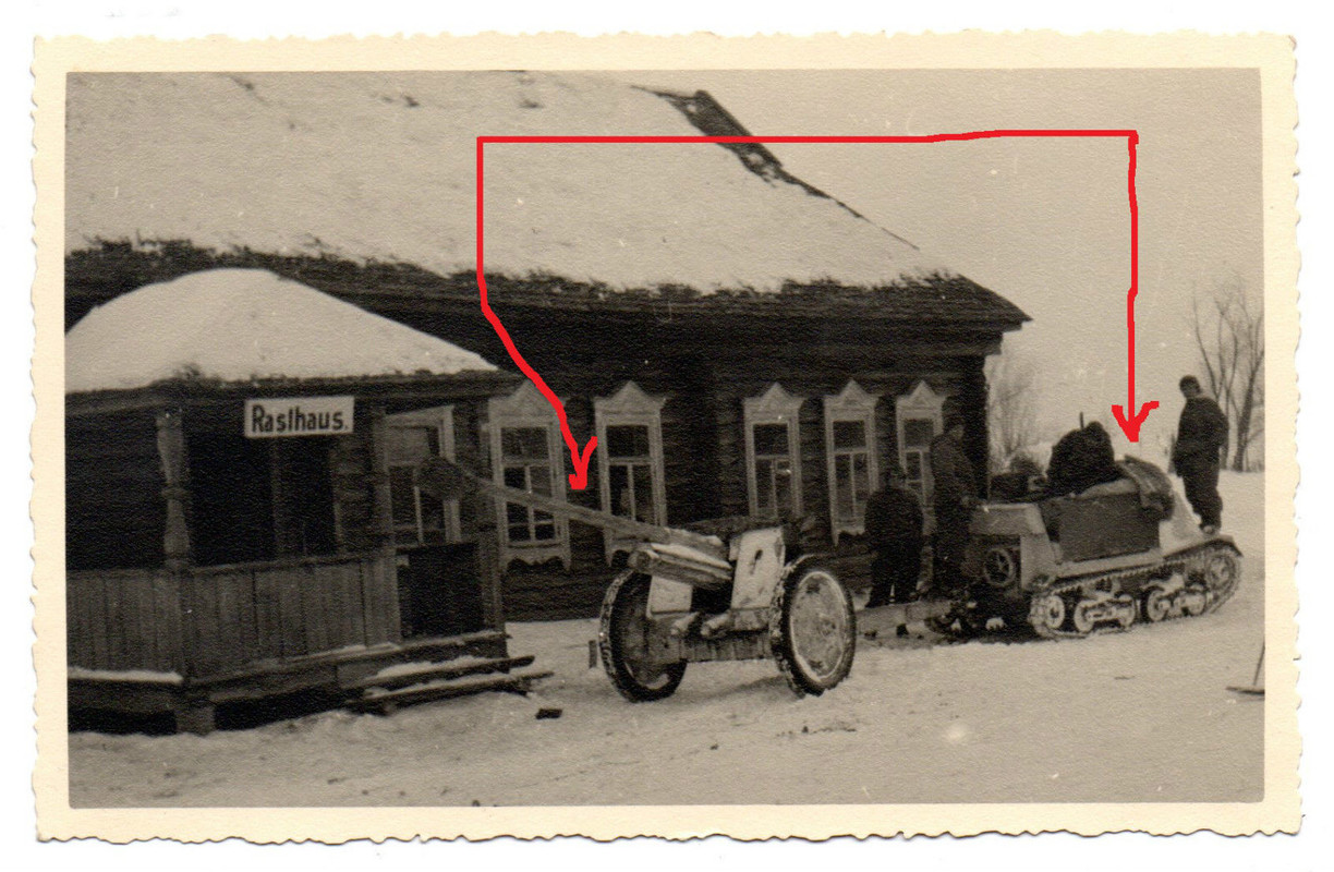 Frontkämpfer , Panzerjäger PAK Schlepper , Winter Tarnung Camo Munitionspanzer