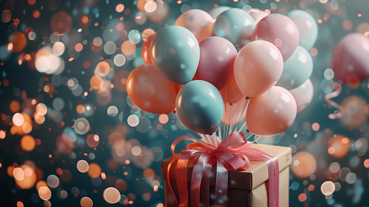 коробка с шарами