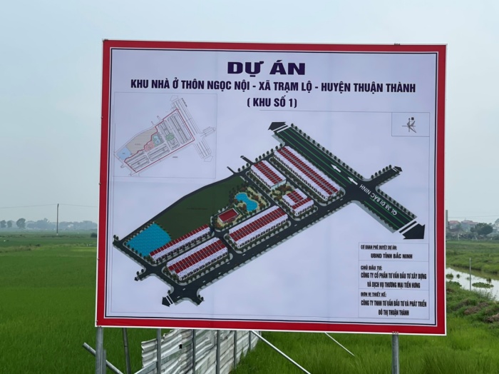 khu số 1 khu nhà ở thôn Ngọc Nội xã Trạm Lộ huyện Thuận Thành tỉnh Bắc Ninh, dự án đất nền trạm lộ thuận thành bắc ninh