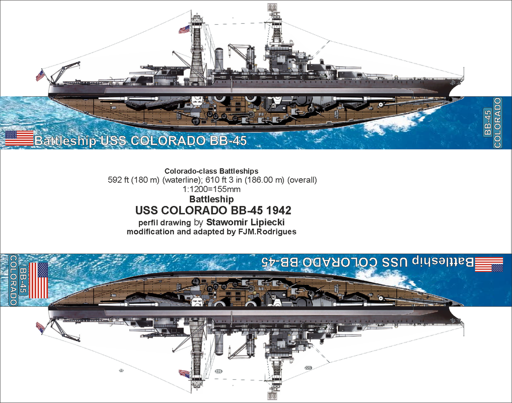 NAVY-USN-Battleships-Colorado-class BB-45