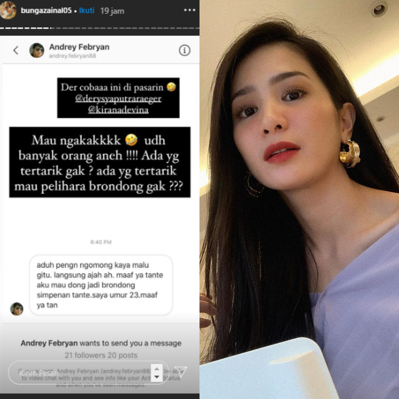 Bunga Zainal dapat tawaran pria berondong