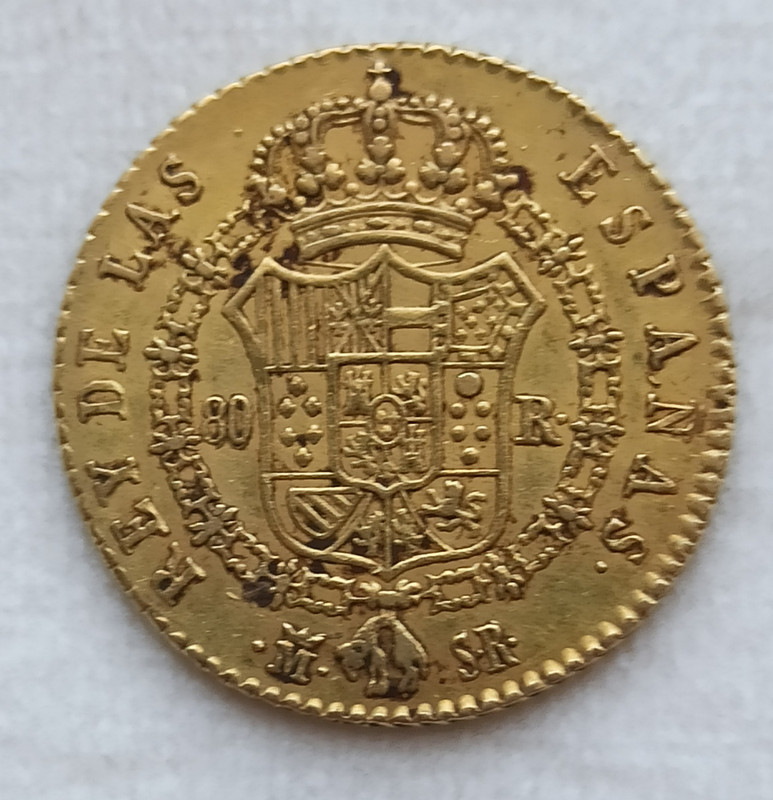 Fernando VII 80 reales de Madrid 92