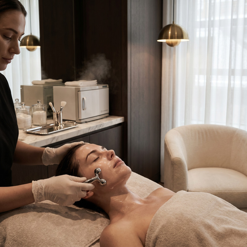 Bold facial beauty service