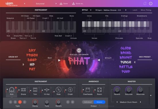 UJAM Virtual Drummer PHAT v2.1.0