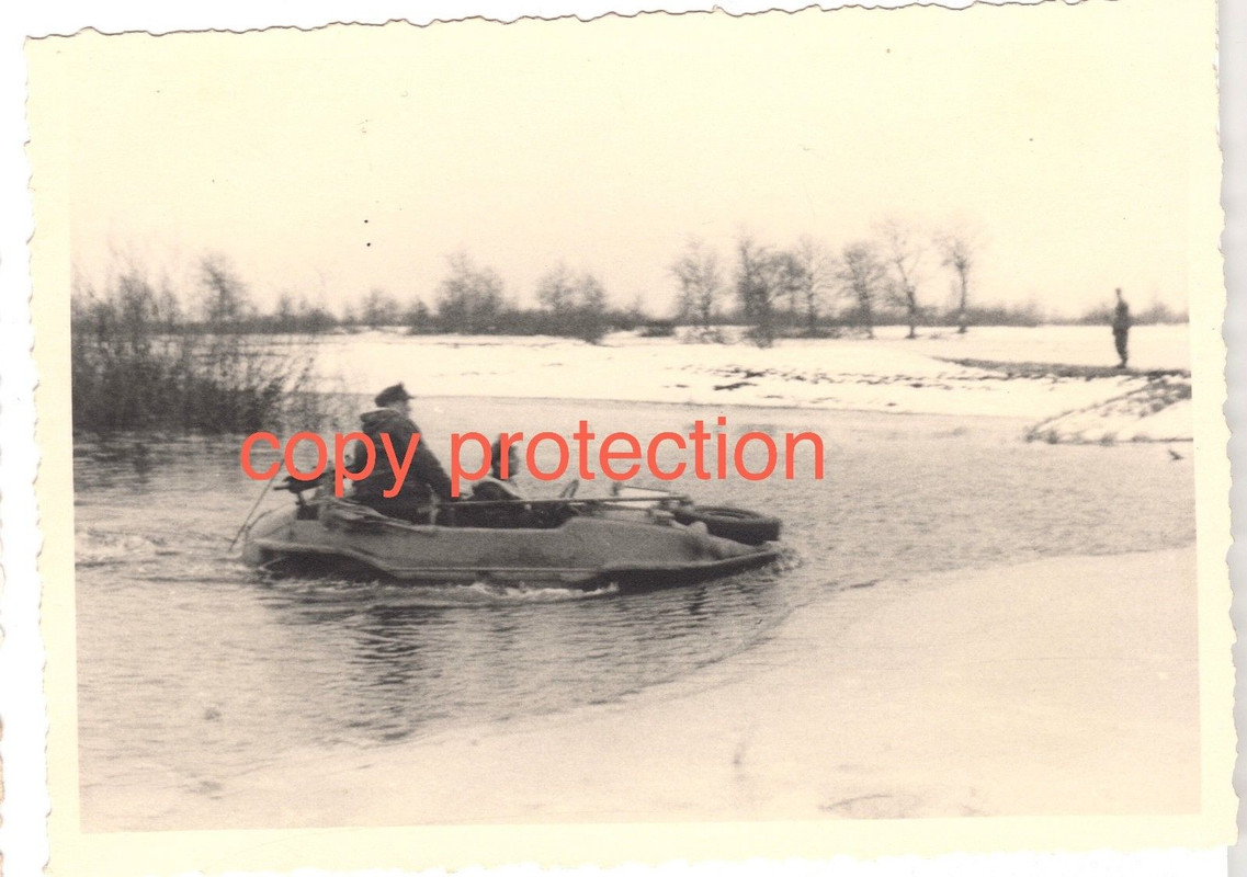 Orig. Foto VW 166 SCHWIMMWAGEN Russland Winter 1943-44 (3)