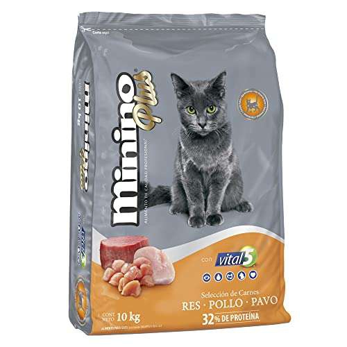 Amazon: Alimento para gato Minino Plus Multietapa 10 kg con planea y cancela 
