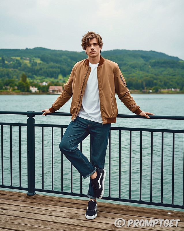 Modern Streetwear at the Waterfront