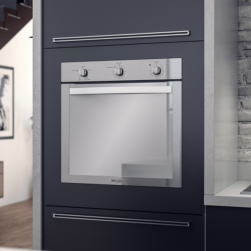 Horno Empotrable Eléctrico de Convección Whirlpool Gris