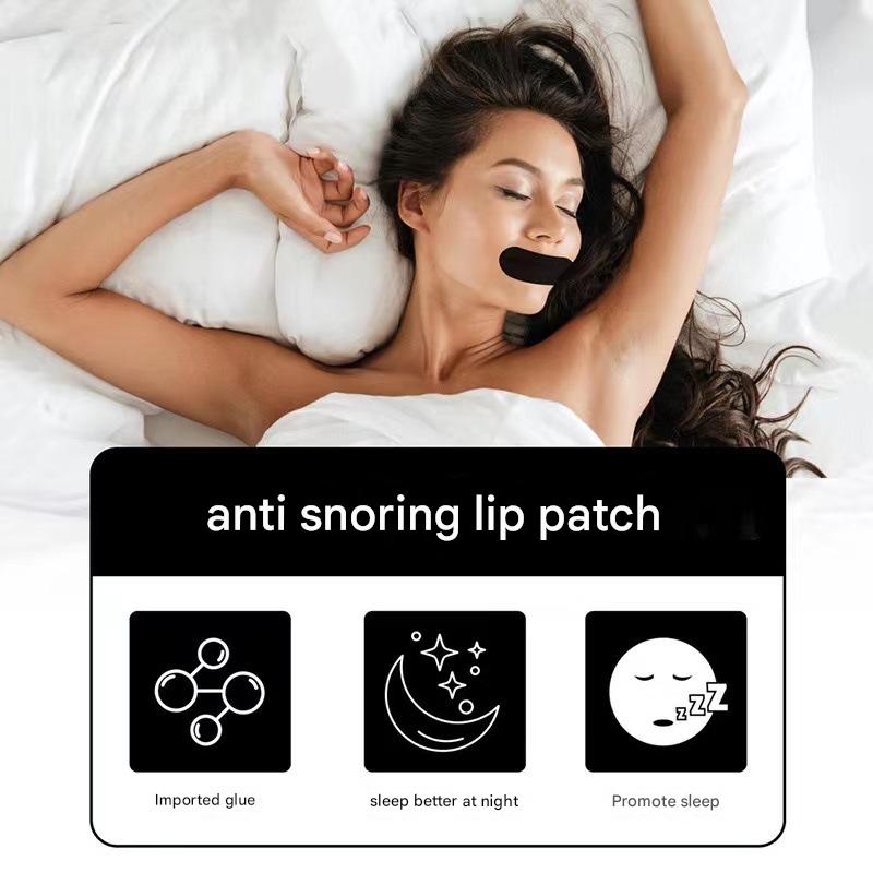 2-piece Premium Sleep Stop Snoring Strips - 30 pieces of breathable, skin-friendly tape for snoring relief, correcting mouth breathing and improving sleep