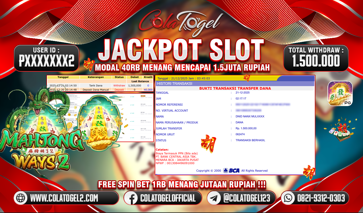 JACKPOT SLOT GACOR!!