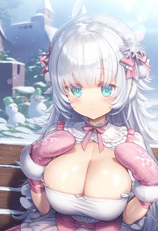 1girl, ks (xephyrks), ohlia, {kobayashi ritz}, reoen, [[liduke]],{{{{snowflake,  s-102913498