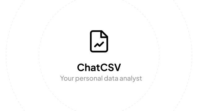 ChatCSV - Чат с таблицами: загрузи CSV и задавай вопросы на естественном языке — получай ответы и авто-графики; быстрый старт без карты