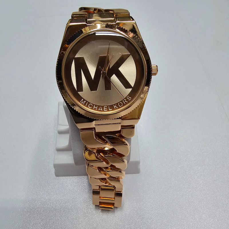 MICHAEL KORS Stainless Steel fashionable Mens watches Rose Gold