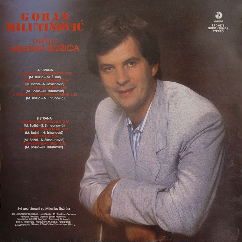 Goran Milutinovic - 1991 - Koso Moja Prosarana - 2