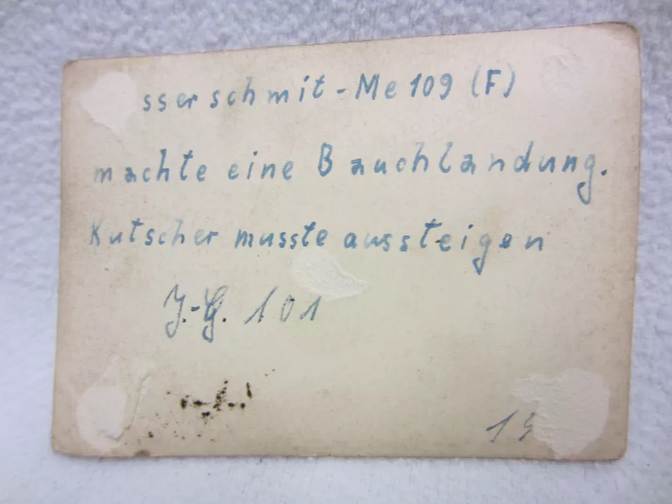 FOTO - FLUGZEUG - Messerschmitt Me 109 (F) m. -7- - Jagdgeschwader 101 - 1944 -3 (1)