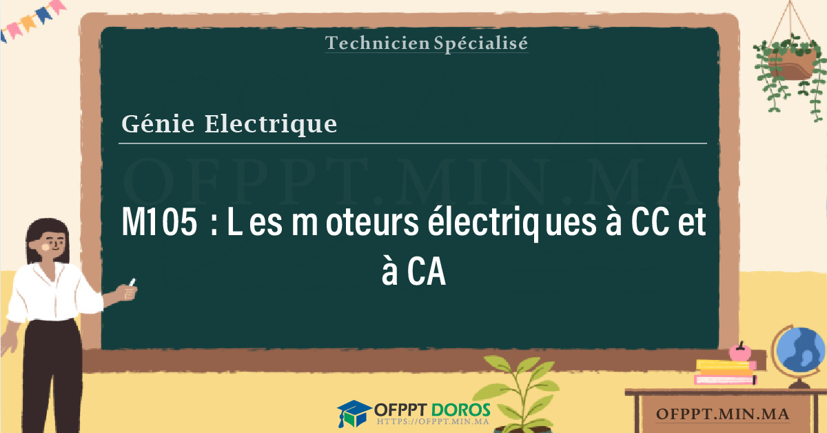Sommaire détaillé du cours Les moteurs électriques à CC et à CA M105 OFPPT - Structure du module