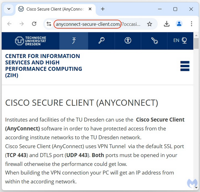 Fake Webseite TU Dresden