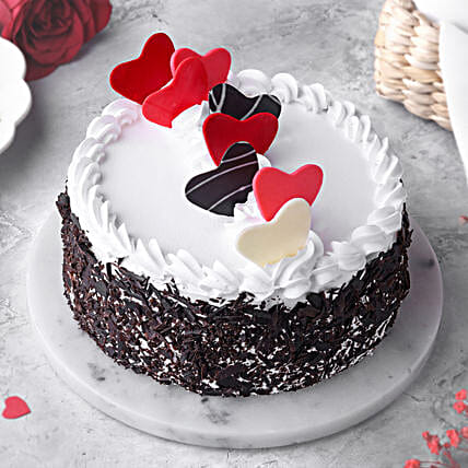 Black Forest Heart Cake