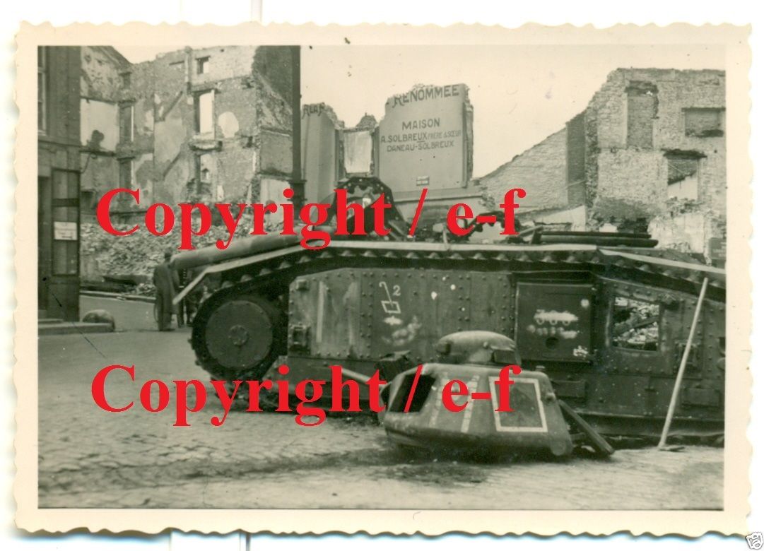 FOTO - PANZER - Französischer CHAR 1bis - mit Se