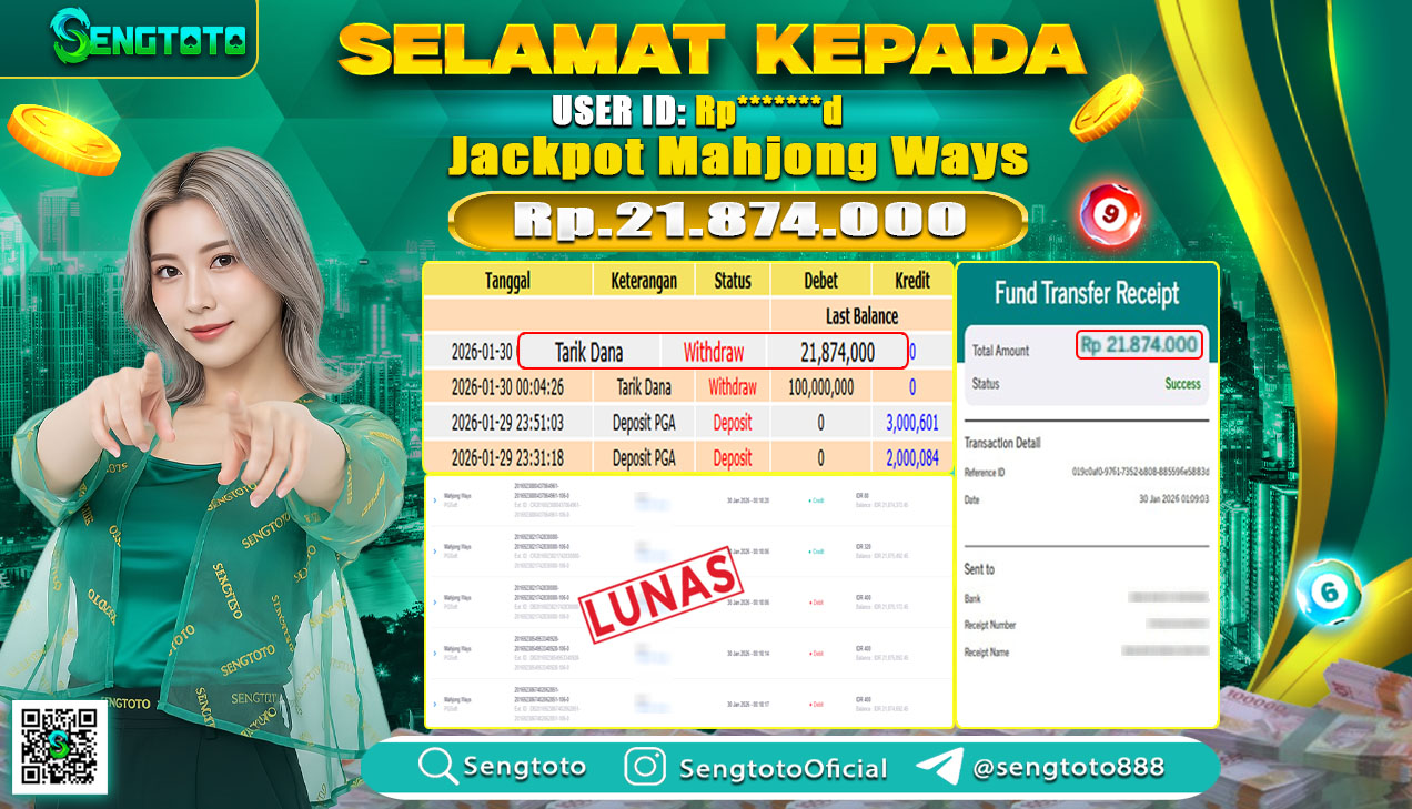 BUKTI PEMBAYARAN SLOT MAHJONG WAYS