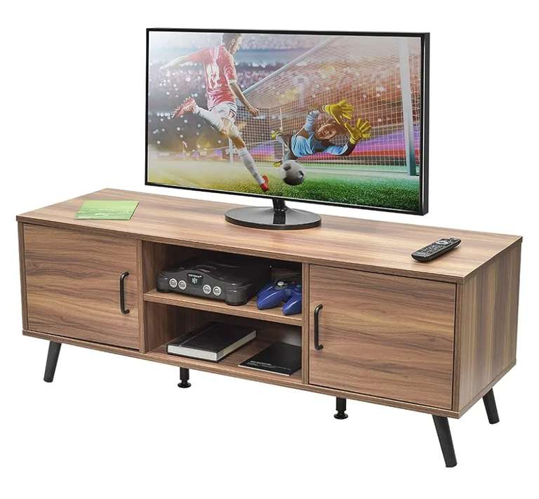 Amazon: TOPLIVING Centro de Entretenimiento Mesa Minimalista con Cajonera para TV Mesa de Centro Moderno (Cafe) 
