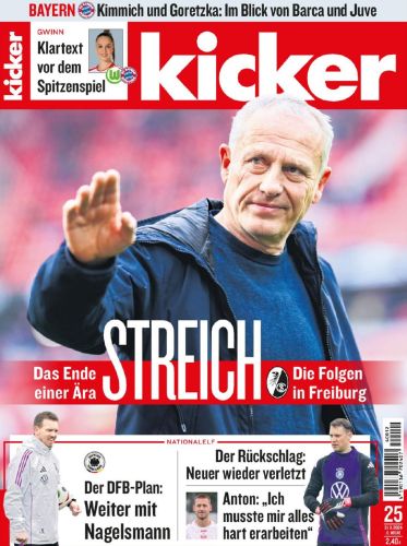 Kicker Sportmagazin No 25 vom 21  März 2024