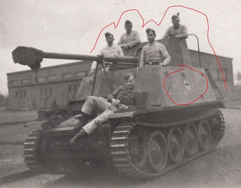 Foto Soldat Panzer Marder Panzerjäger SFL Tank S