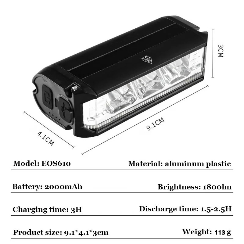 LED Bike Headlight Multiple Modes