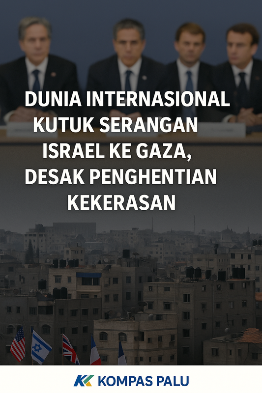 Ilustrasi serangan udara di Gaza