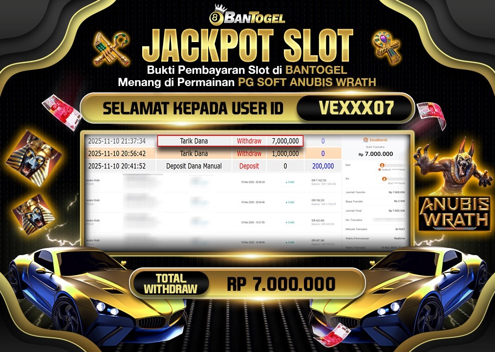 BUKTI JACKPOT LUNAS BANTOGEL