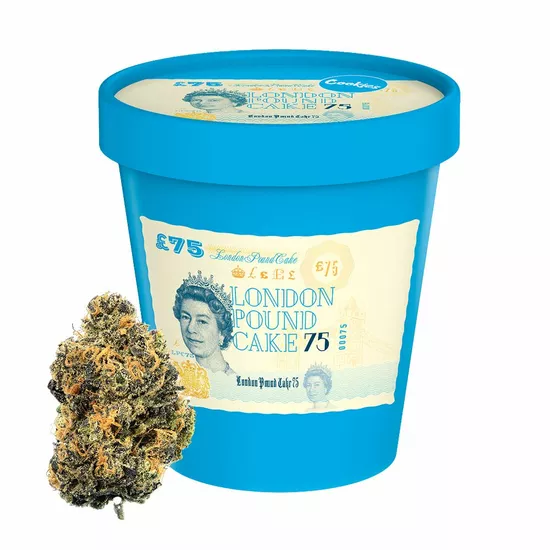  London Pound Cake – Indica‑Dominant Hybrid Flower from Cookies Fam | BayFarmz