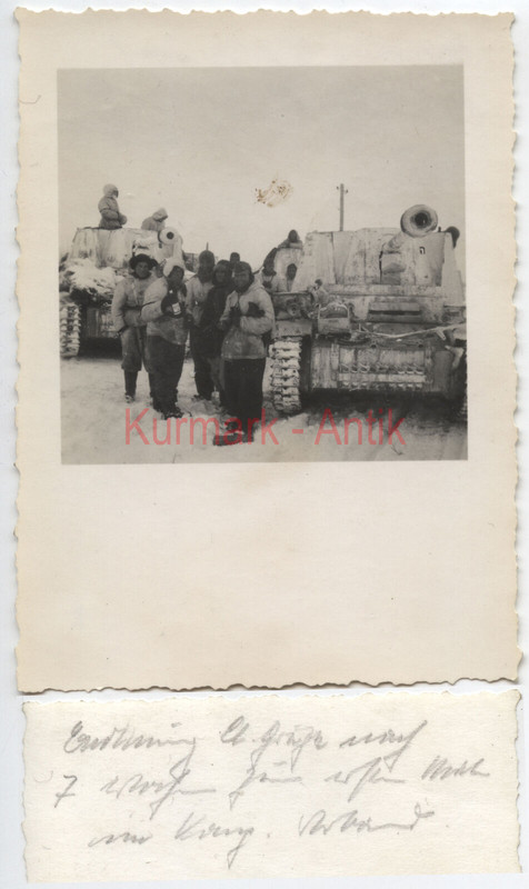 Foto Wehrmacht Russland Panzer Jäger Abtl.127 Marder Winter 1943