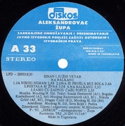 Sinan Sakic - Diskografija Sinan-Sakic-1991-LP-A-strana