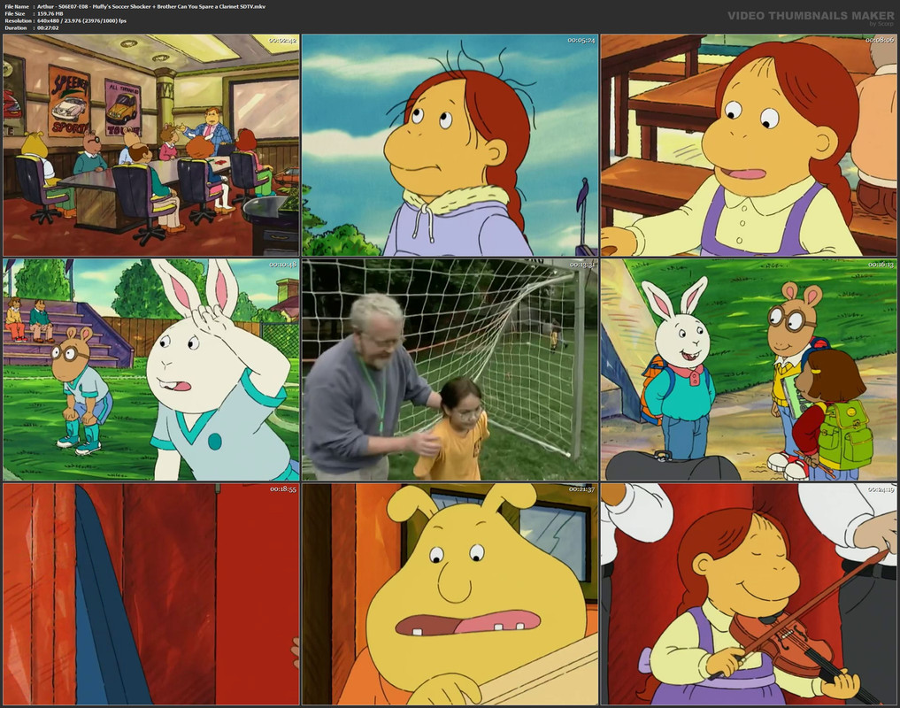 Arthur - S06E07-E08 - Muffy's Soccer Shocker   Brother Can You Spare a Clarinet SDTV.mkv