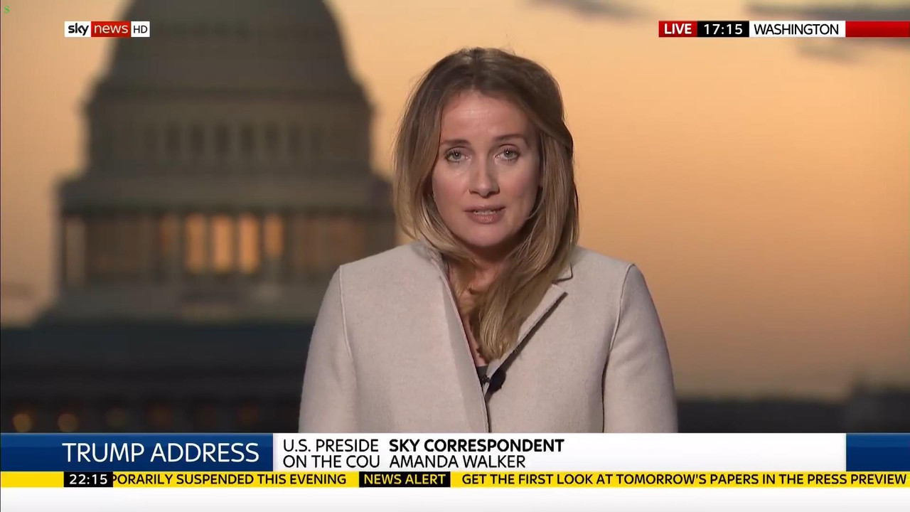 08 January - 22.00.00 - Sky News At 10. Anna Botting with the ma