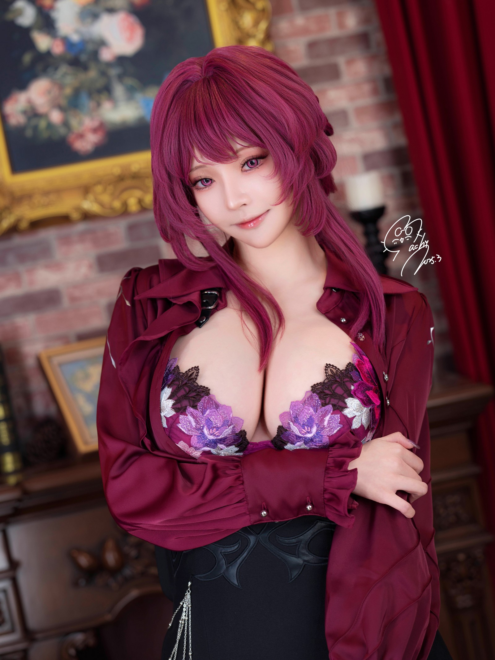 Machi马吉 Kafka 卡芙卡Cosplay写真合集｜魅惑风高清套图（68P-238.2M）插图5