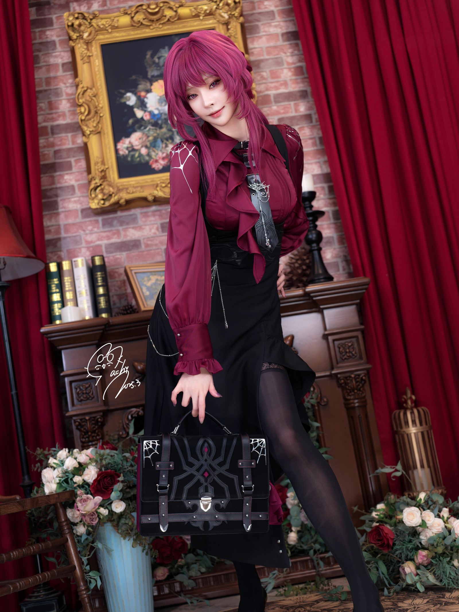 Machi马吉 Kafka 卡芙卡Cosplay写真合集｜魅惑风高清套图（68P-238.2M）插图6