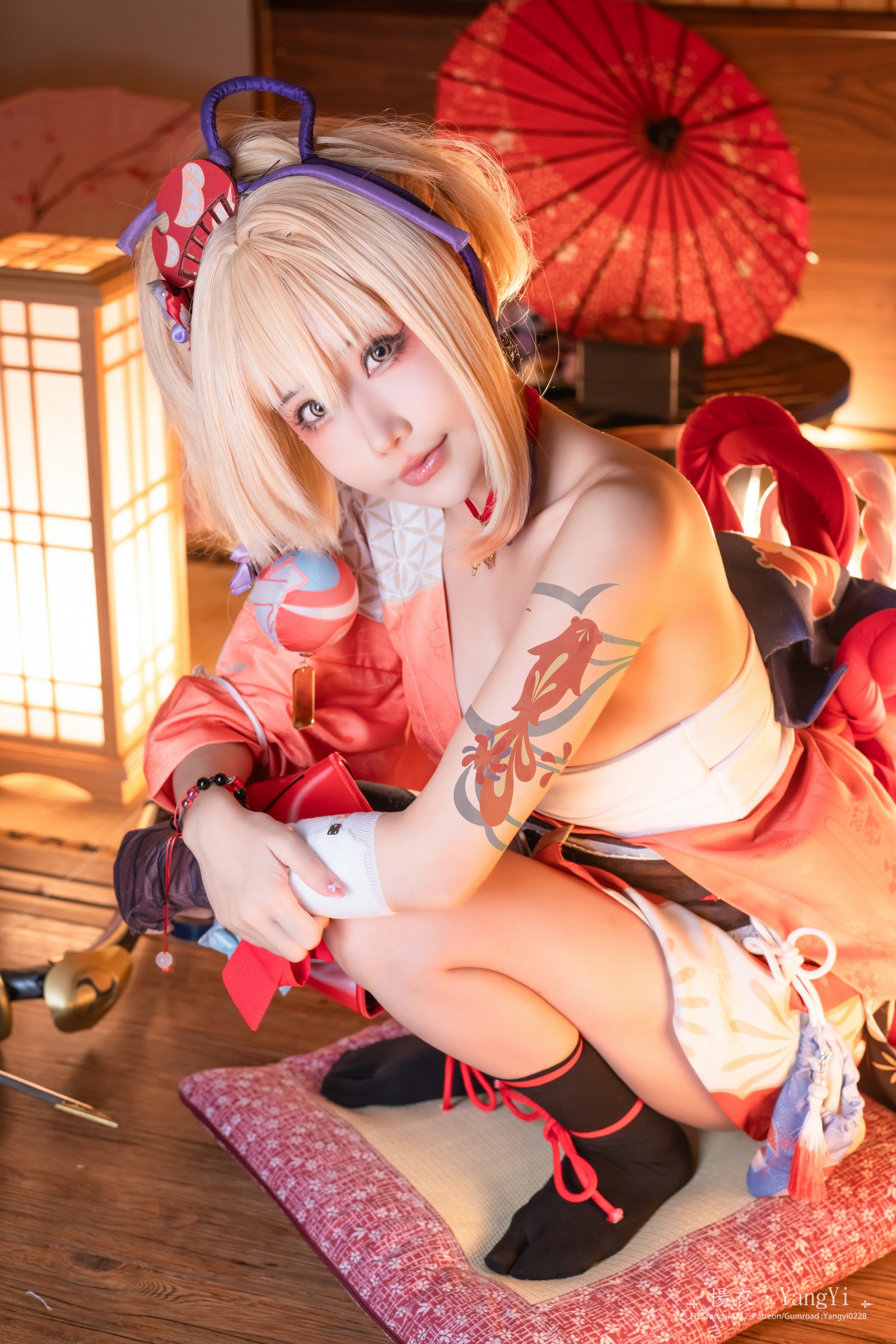 楊衣 Yangyi – Yoimiya 宵宫 Cosplay 写真视频（38P+1V-202MB）原神角色插图2