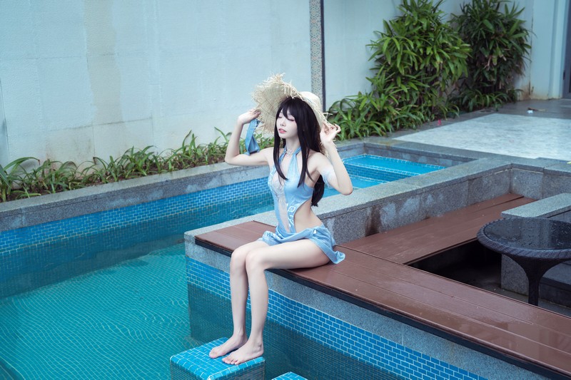 艾西Aiwest 永劫无间顾清寒Cosplay写真图集 游戏角色高清美图 18P (183M)插图4