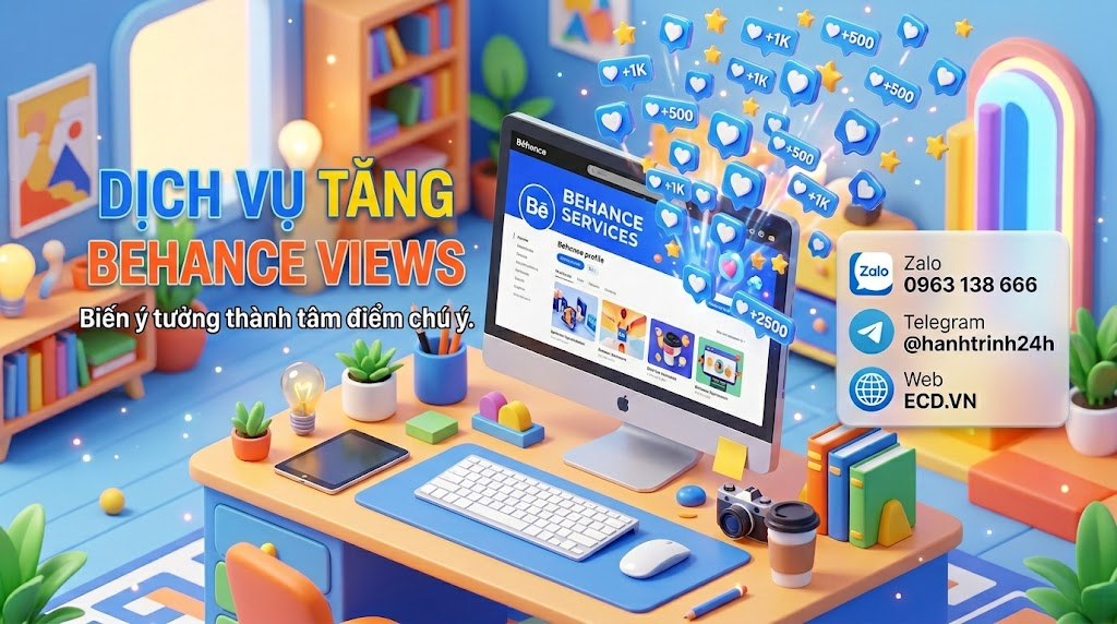 tăng behance views tự nhiên tăng engagement