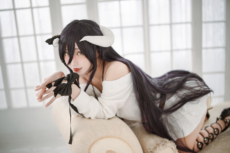 切切Celia 雅儿贝德 Albedo Cosplay Overlord 写真 39P插图4