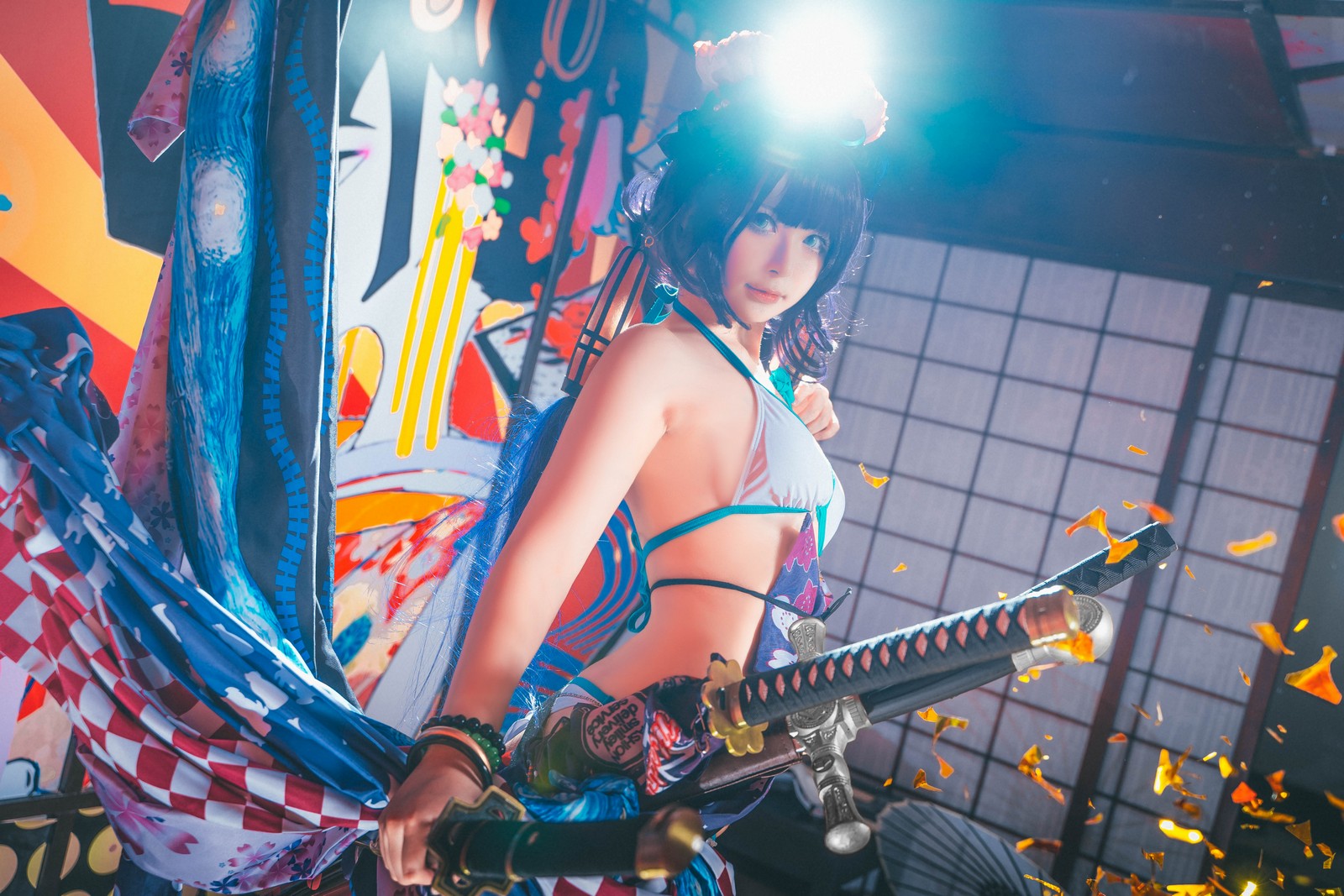 w百合欧皇子w 水着阿荣写真集 – 泳装COS 高清图集 [21P-232MB]插图6